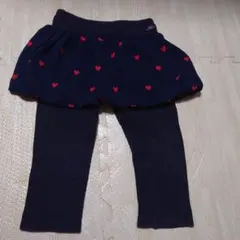 メゾピアノ　ハート型スカート付きスパッツ