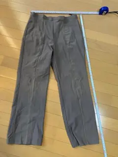 3Lセンタープレスウエストゴムパンツ　スラックス