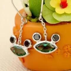 『カエルさんピアス！』カエルモチーフピアスK14WG