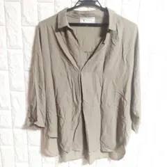 ROPE' PICNIC（ロペピクニック）スキッパーシャツ　ブラウス　M　㉔