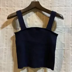 Niko and… ニコアンド キャミソール ビスチェ リブ編み ネイビーのサムネイル