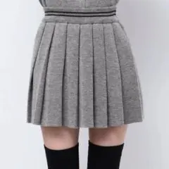 EMODA チューズプリーツニットミニスカート Fサイズ グレー