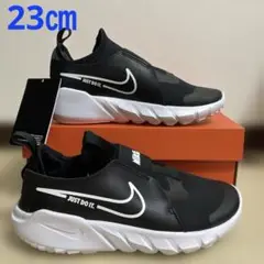 ①新品ナイキNIKE☆フレックスランナー23㎝ブラック/ホワイトフォト002