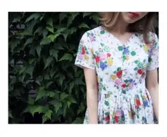 merry jenny summer flower フレアワンピース