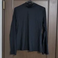 GU シースルー長袖カットソー ブラック Lサイズ