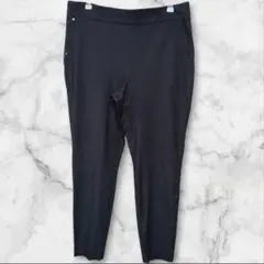 maurices モーリシーズ ストレッチ テーパードパンツ ウエストゴム 黒