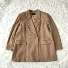 希少サイズ4L相当◇Madam Chic カシミア混ダブルテーラードジャケット