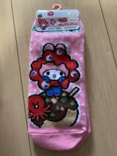 ミャクミャクマイメロディ ピンク靴下 22-24cm万博