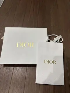 DIOR ホワイトショップ袋 大・小セット