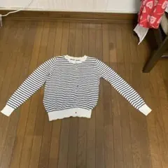 ストライプ 長袖カーディガン　春夏　ハッシュアッシュ　レディースのサムネイル