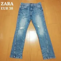 ZARA ザラ メンズ スキニーデニム ジーンズ ストレッチ ダメージ加工 30
