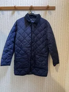 B：MING by BEAMS ネイビー キルティングジャケット