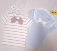 Bee des Bee 110 セーラー＆ボーダーTシャツ リボン タグ付きのサムネイル