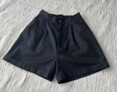 wego タックショートパンツ　ブラック　レディース　Mサイズ