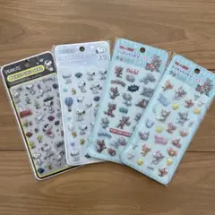 PEANUTS スヌーピー　トムとジェリー　トムジェリ　ぷくぷくシール　ぷっくり