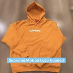 Supreme フーディー モーションロゴ オレンジ Mサイズ 美品のサムネイル