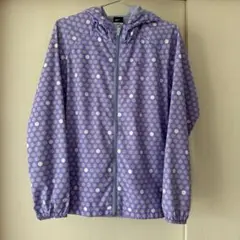 【送料込】NIKE ナイロンジャケット　L 紫　水玉