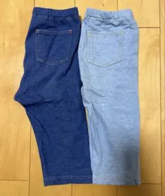 ユニクロ　七分丈レギンス　2枚セット　100