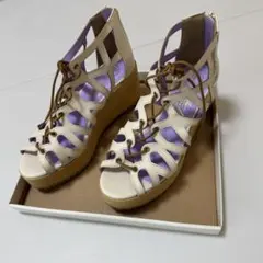 ヨースケ ギリーサンダル YOSUKE ウェッジソール 厚底