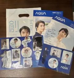 羽生結弦 AQUA カタログ ステッカーセット - メルカリ