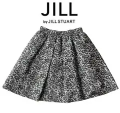 【美品】JILLSTUART ジルスチュアート 膝上フレアスカート 花柄 S