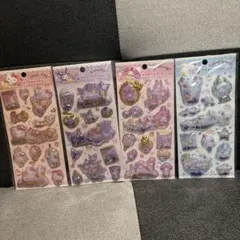 【新品未使用】サンリオ キラキラカプセルシール 4種セット