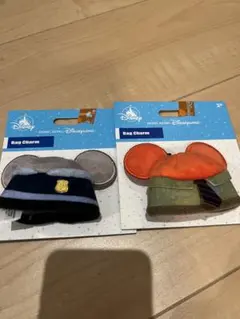 新品　ズートピア　ニック　ジュディ　香港ディズニーランド バッグチャームセット