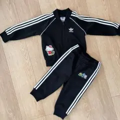 【adidas × ハローキティ】コラボ ジャージ上下セット 80cmのサムネイル