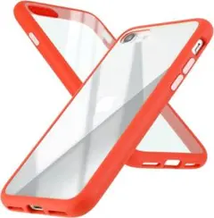 E152641 iPhone SE(第2、3世代)/8/7 スマホケースレッド