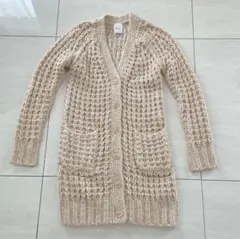 Mila Owen ケーブルニットカーディガン / ベージュ / F