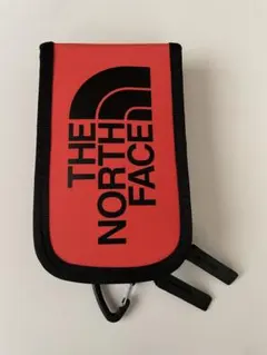 THE NORTH FACE レッドポーチ カラビナ付き