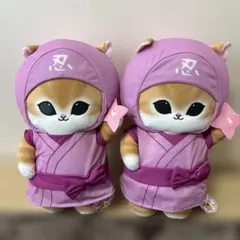 mofusand 忍者にゃん BIGぬいぐるみ モフサンド2体セット【値下げ】