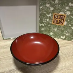 【新品・未使用】琉球漆器 大皿 菓子盆 約25.5cmのサムネイル