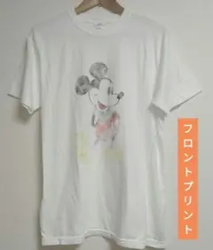 グッドウェア　ディズニー　ミッキー　ヴィンテージ加工プリント　Tシャツ　Мサイズ