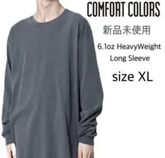 新品未使用 コンフォートカラーズ 6.1oz 長袖Tシャツ ペッパー XLのサムネイル