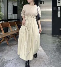 カプリシュレマージュ ドッキングドロストワンピース