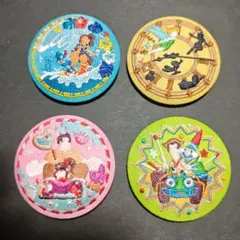 【大人気】ディズニー 刺繍 缶バッチ2 （4個セット）