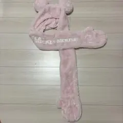 黒色とセットあり 手袋付き ディズニー ミッキーマウス ファンキャップ ピンクのサムネイル