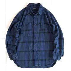 Engineered Garments ネルシャツ ネイビー系 Lサイズ