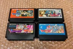 【ドラゴンクエスト1.2.3.4セット刻印B・任天堂・ファミコン】jab
