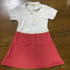 familiar 120cm 半袖ワンピース 赤