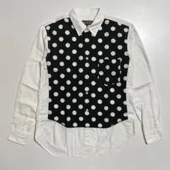 BLACK COMME des GARÇONS 長袖シャツ ドット ホワイト Sのサムネイル