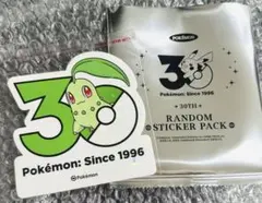 韓国限定】【未開封 両面補強】ポケモン 30周年記念 ステッカー 10