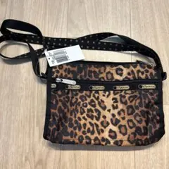 レスポートサック　ショルダーバッグ　サコッシュ　レオパード　豹柄