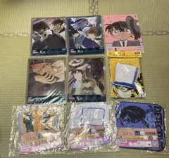 【名探偵コナン】クリアファイル5枚、タオル4枚セット