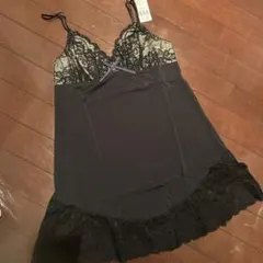リサマリ⭐︎黒のレーススリップMサイズ