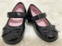 【美品】IFME イフミー ブラック フォーマル バレエシューズ 14.0cm