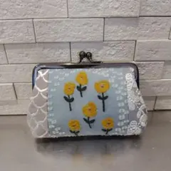 ミナペルホネン ハンドメイド がま口⭐️希少ballade skyful - メルカリ