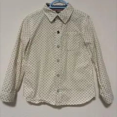 ドット柄 長袖シャツ 120cm