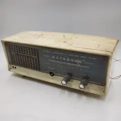 三菱、真空管ラジオ、型式不明（1950年代、昭和30年代製）作動、オリジナル品 三菱、真空管ラジオ、型式不明（1950年代、昭和30年代製品